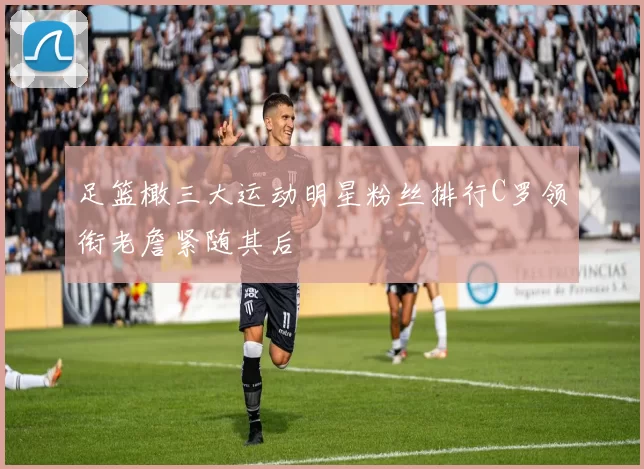 足篮橄三大运动明星粉丝排行C罗领衔老詹紧随其后